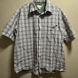 Ecko Unlimited Black and White Plaid Button Down Shirt